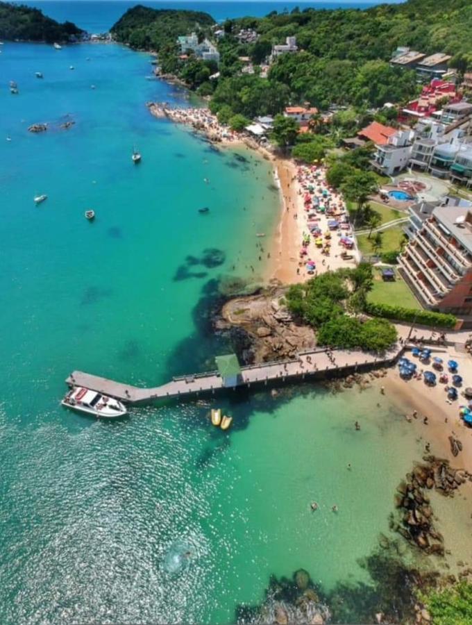 Apartamento Frente Mar Com 02 Suites Bombinhas Bagian luar foto
